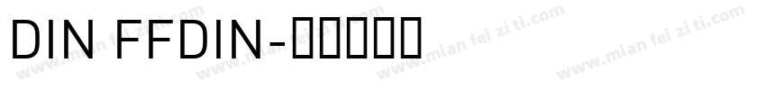DIN FFDIN字体转换
